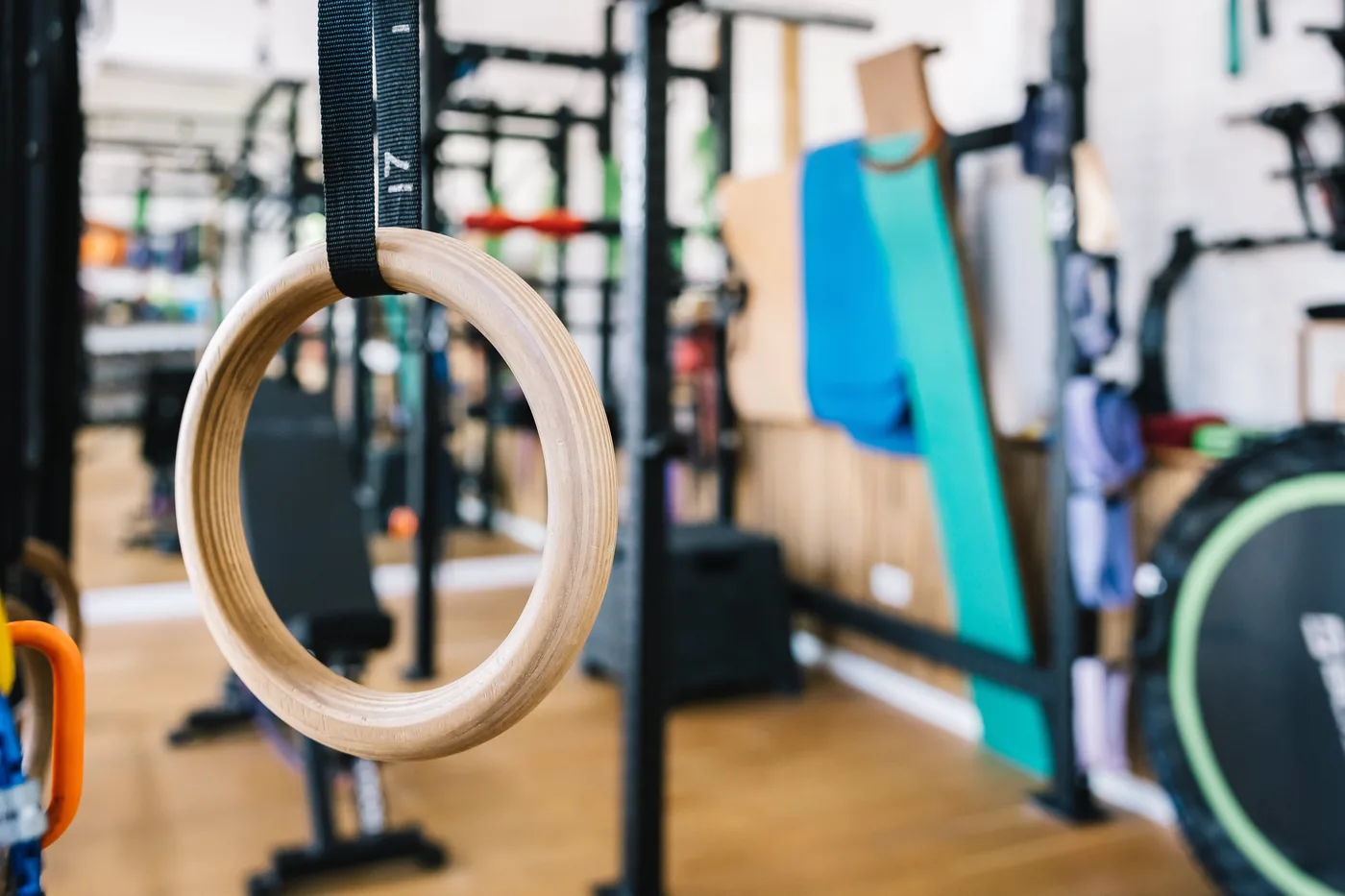 Turnringe im Studio des Maui Beach Health Club